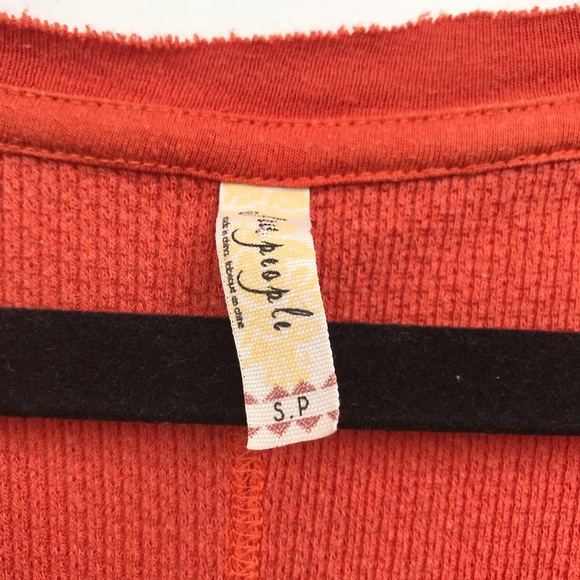 Free People Masquerade Thermal In Orange - Picture 7 of 7